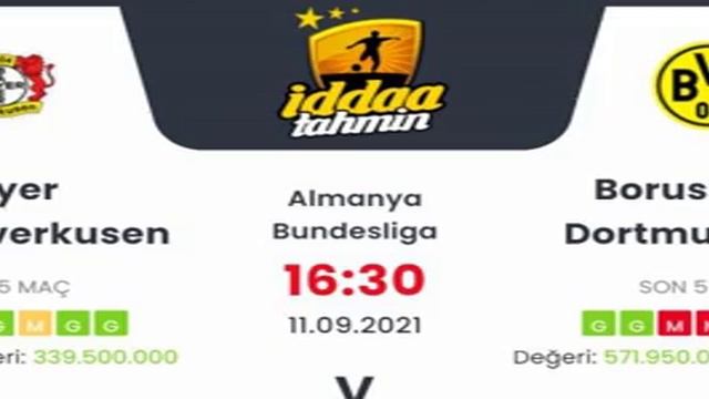 İddaa Tahminleri Bayer Leverkusen Dortmund 11 Eylül 2021 #iddaa смотреть онлайн