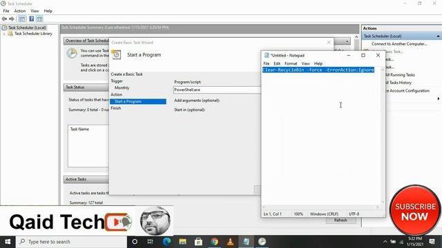 How to empty recycle bin automatically in Windows 10 || Qaid Tech смотреть онлайн