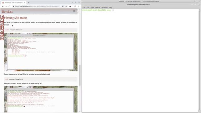 Installing SSH on Debian/Ubuntu смотреть онлайн