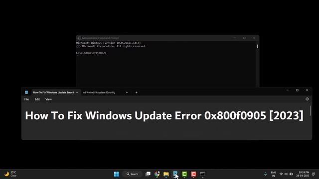 How To Fix Windows Update Error 0x800f0905 2023 смотреть онлайн