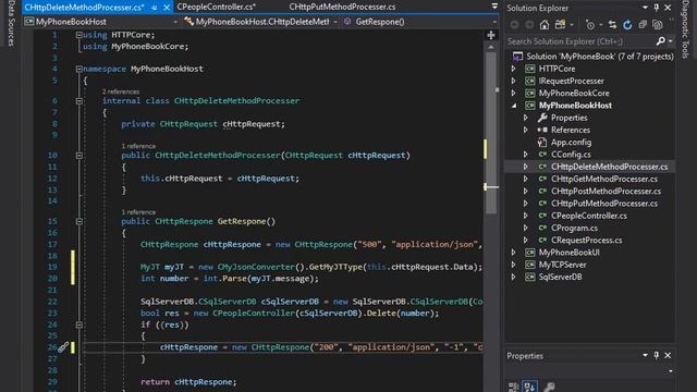 PhoneNoteBook Basic HTTP Protocol Host With Windows Form Client UI 1 101 смотреть онлайн