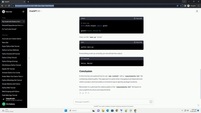 pip install requirements txt relative path смотреть онлайн