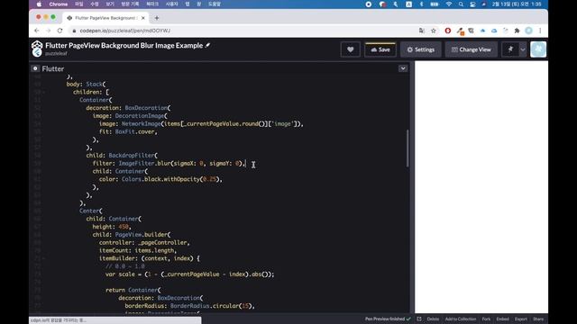Flutter PageView With Blur Image - Speed Widget смотреть онлайн
