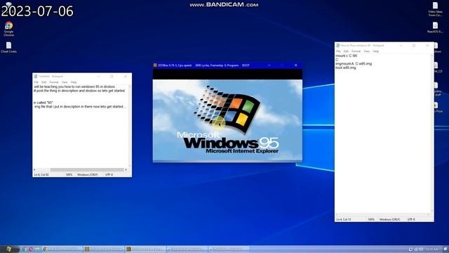 How to get windows 95 in DOSbox! First Tutorial Video смотреть онлайн