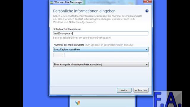Windows Live Messenger (WLM) - Kontakt hinzufügen смотреть онлайн