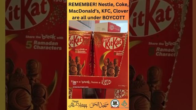 REMEMBER THAT NESTLE COKE MAC DONALDS KFC CLOVER ARE ALL UNDER BOYCOTT. please this must be done. смотреть онлайн