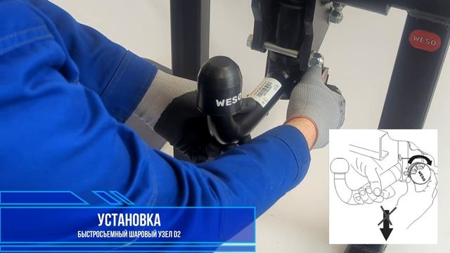 Установка шара D2