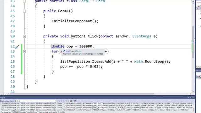 Calculating Increase in Population using ListBox | C# Programming смотреть онлайн