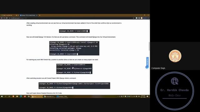 Django 1.10 Configuration Setup in Windows OS смотреть онлайн