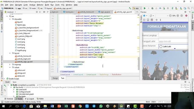Part 4 Desain Input - Aplikasi Pendaftaran Mahasiswa Baru Dengan Android Studio dan Retrofit смотреть онлайн