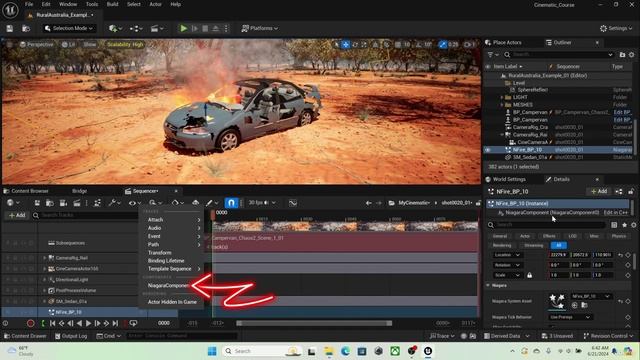 Unreal Engine 5.4 - Создавайте профессиональные видеоролики и трейлеры#2 смотреть онлайн