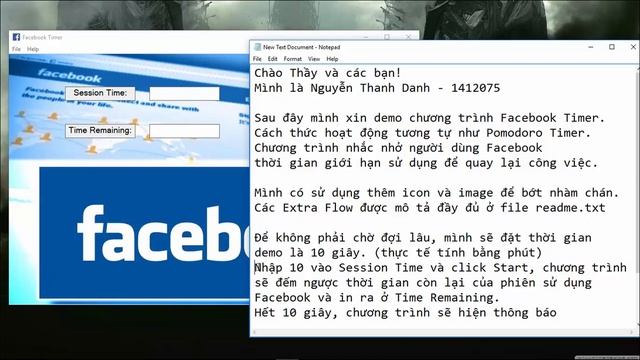 Facebook Timer - Win32API C++ смотреть онлайн