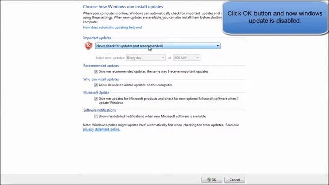 HOW TO DISABLE OR ENABLE WINDOWS UPDATE IN WINDOWS 7 смотреть онлайн