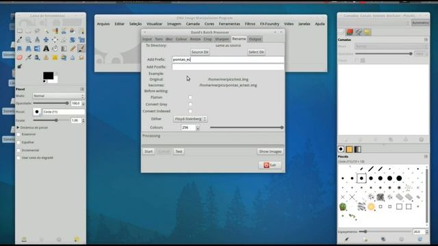 Processando imagens em lote no Gimp смотреть онлайн