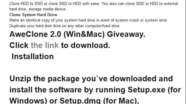 Giveaway of the day — AweClone 2.0 Download Data Recovery смотреть онлайн