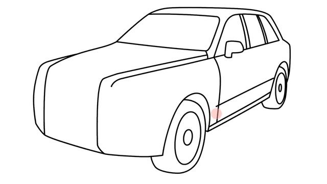 How To Draw Rolls-Royce Cullinan - Como Dibujar Rolls-Royce Cullinan