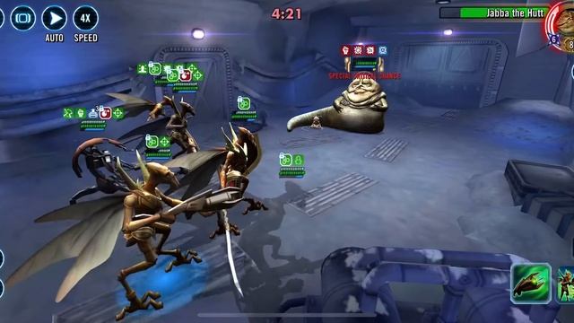 GAC - Geos + Droideka (with 32% damage DC) cleanup lone R8 Jabba смотреть онлайн