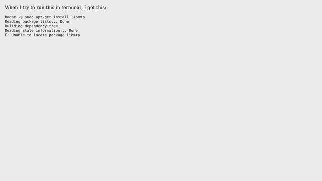 Ubuntu: Installing libmtp смотреть онлайн
