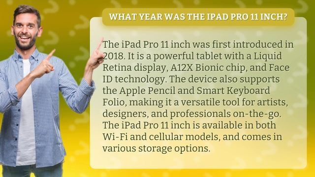 What year was the iPad Pro 11 inch? смотреть онлайн