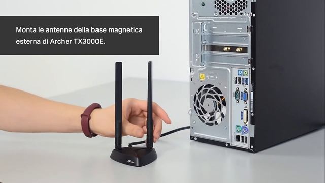 Installazione di una scheda di rete Wi-Fi PCIe | Archer TX3000E смотреть онлайн