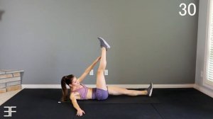 Hourglass Abs Workout Exercises with timer, beeps, break   music🔥 No Repeat, No Equipment, Fat Burn