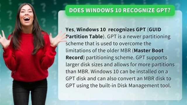 Does Windows 10 recognize GPT? смотреть онлайн