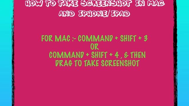 HOW TO TAKE A SCREENSHOT ON MAC & IPHONE/IPAD ? (short cuts) смотреть онлайн