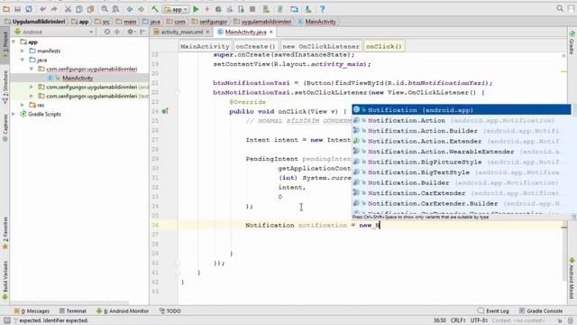 Android ile Mobil Programlama - Content Provider - Notification Manager смотреть онлайн