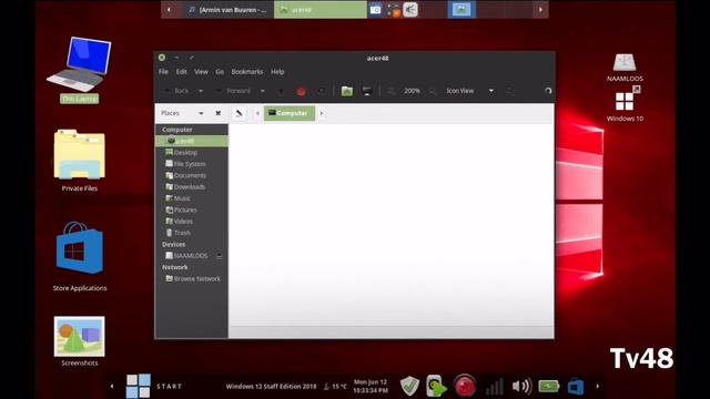 WinLin 12 Staff edition Concept laptop build under Linux M 18.2 - Summer 2018 смотреть онлайн