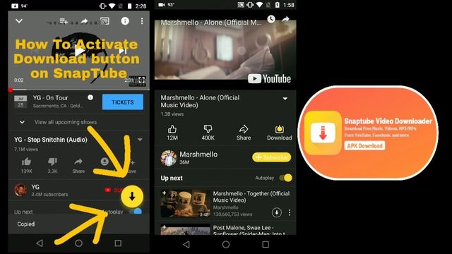 How to fix download button on SnapTube *2022* How to download Hacked/Premium/Modded SnapTube смотреть онлайн