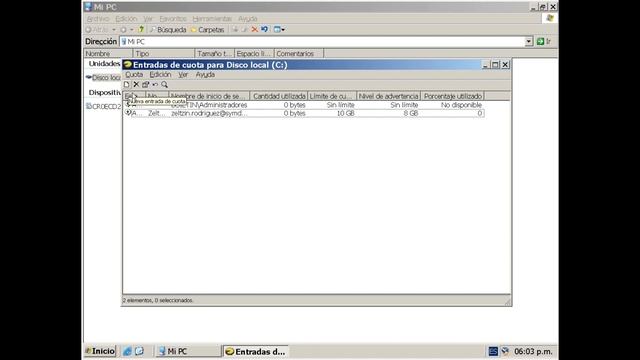 Cuotas de disco en Windows server 2003 r2 смотреть онлайн