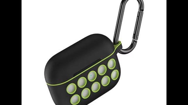 AirPods Pro Case Bluetooth Earphone Silicone Protective Cover Black Green Hole смотреть онлайн