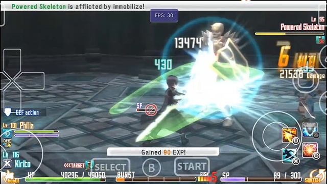 Sword Art Online: Hollow Fragment Vita3k v10 Android Emulator | Gameplay | SD855 | Xperia 1 смотреть онлайн