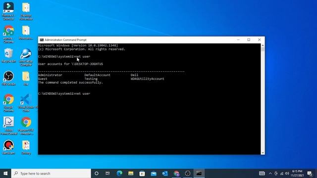 How to create user accounts using cmd in Windows 10 смотреть онлайн