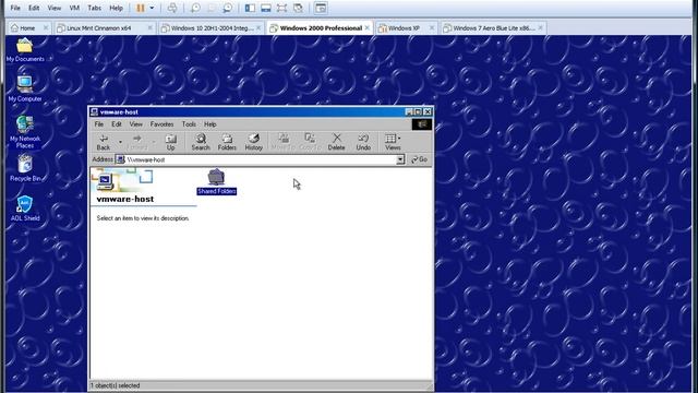 Access VMware shared folders in Windows 2000 смотреть онлайн