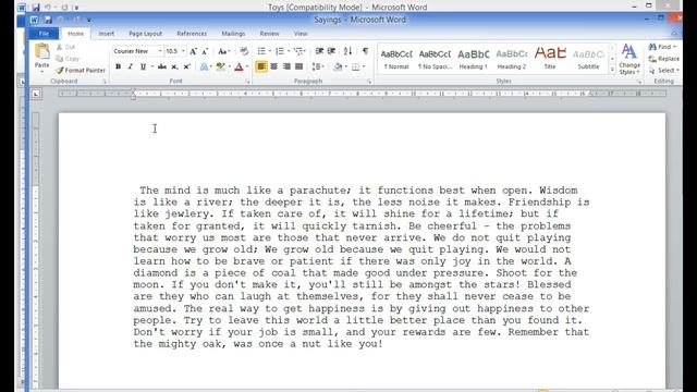 CAT 11 MS Word 2010 - 14 Importing and Exporting Data смотреть онлайн