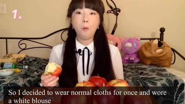 リンゴ何個食べるかチャレンジ/How many apples can I eat смотреть онлайн