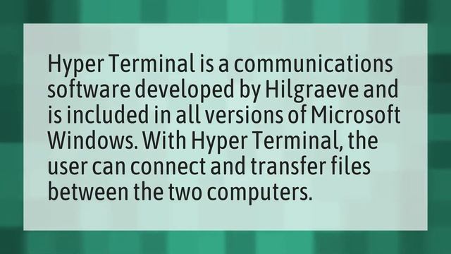What is a hyper terminal? смотреть онлайн
