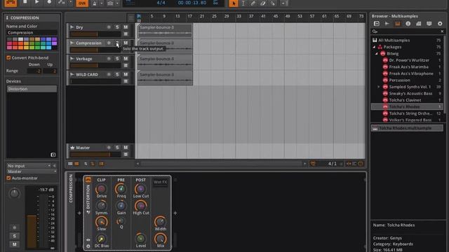 Bitwig Studio & Music Production Course - 4.01 - Parallel Processing Part 1 смотреть онлайн