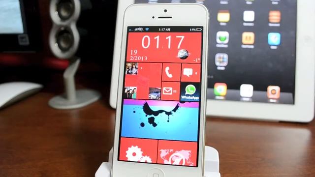 Windows Phone 8 Theme For iPhone 5 & iPod Touch 5G Best Dreamboard Themes 2013 смотреть онлайн