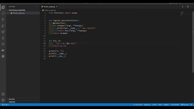 Для чего нужен @wraps из functools? смотреть онлайн
