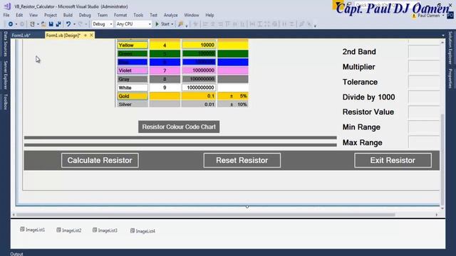 How to Create Resistor Colour Code Calculator Using ComboBox in Visual Basic.Net- Part 1 of 2 смотреть онлайн