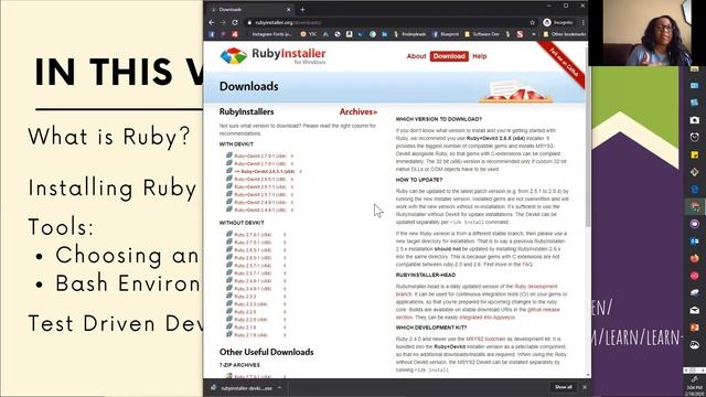 Ruby for Beginners - Installation - Windows 10 смотреть онлайн