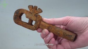 Спасенная из металлолома реставрация старых ручных тисков