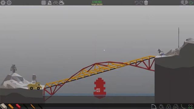 Poly Bridge 3-5 Dump Slope
