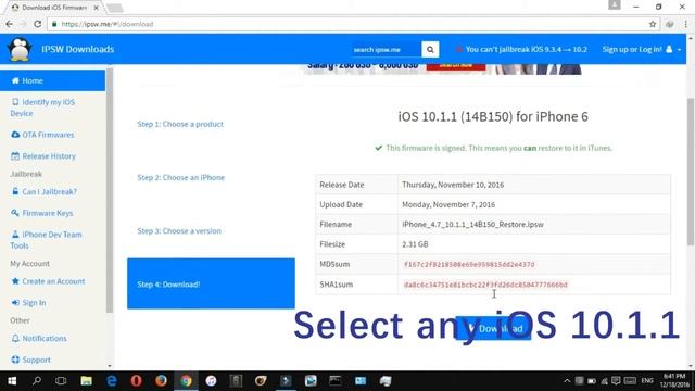 How to Downgrade to iOS 10 1 1 and Prepare for Jailbreak смотреть онлайн