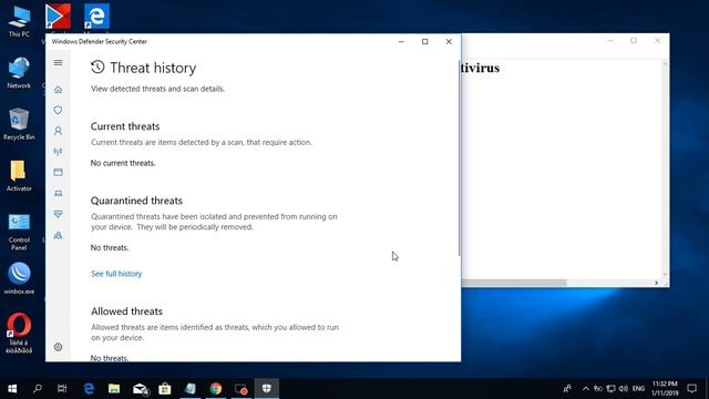 how to closed intivirus window defender security center смотреть онлайн