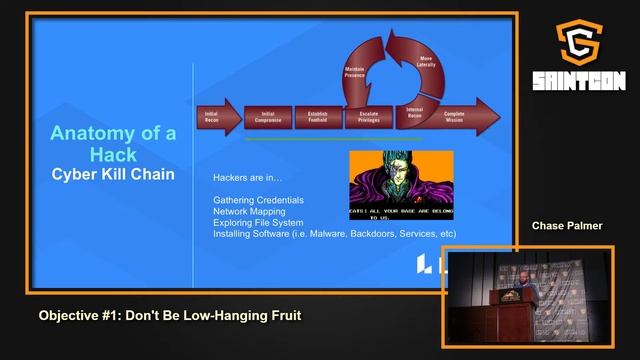 SAINTCON 2018 - Chase Palmer - Objective #1: Don't Be Low-Hanging Fruit смотреть онлайн