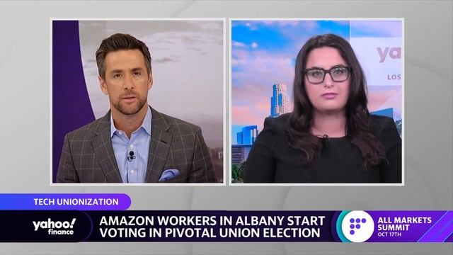 Apple withholds new perks from unionized stores, Amazon workers prepare for union elections смотреть онлайн