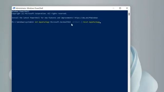 Windows security in windows 11 fixed through Powershell EASY STEPS смотреть онлайн